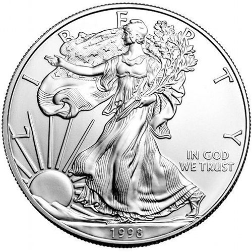 Dollar 1998 USA UNC 1 Oz Ag American Eagle