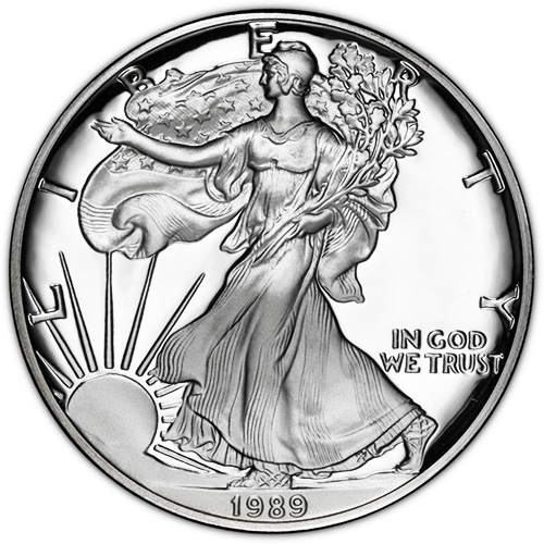 Dollar 1989 USA UNC 1 Oz Ag American Eagle