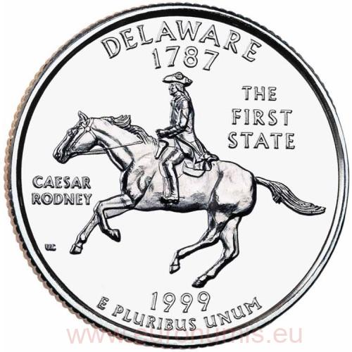 Quarter Dollar 1999 P USA UNC, Delaware
