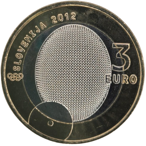 3 euro 2012 Slovinsko cc.UNC 100 rokov prvej olympijskej medaily