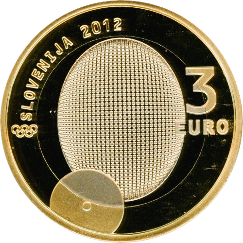 3 euro 2012 Slovinsko cc.UNC 100 rokov prvej olympijskej medaily