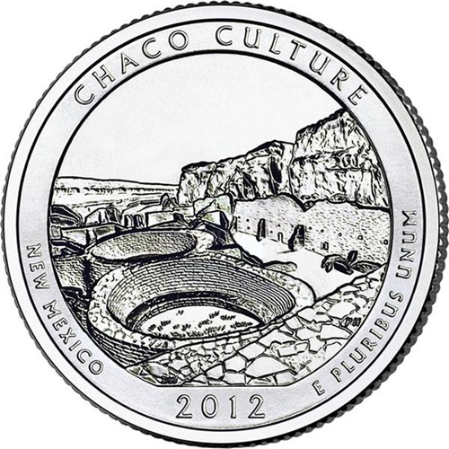 Quarter Dollar 2012 D USA UNC, Chaco Culture