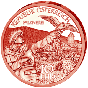 10 euro 2012 Rakúsko cc.UNC Kärnten