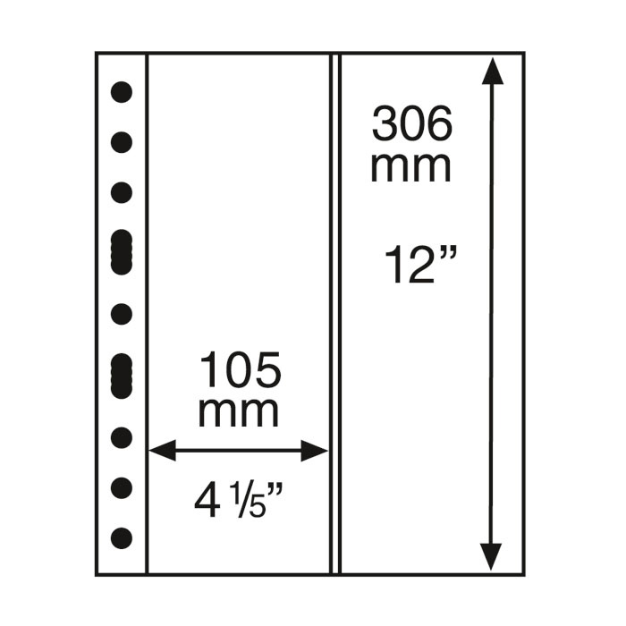 LISTY GRANDE 2 x 105x306mm 5ks/bal  (GRANDE2VC)