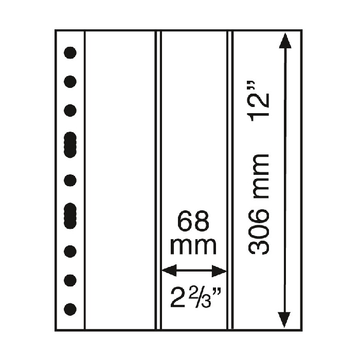 LISTY GRANDE 3 x 68x306mm 5ks/bal  (GRANDE3VC)
