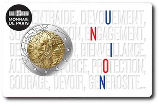 2 euro 2020 Francúzsko cc.BU karta Lekársky výskum - union