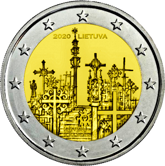 2 euro 2020 Litva cc.UNC Krížový vrch
