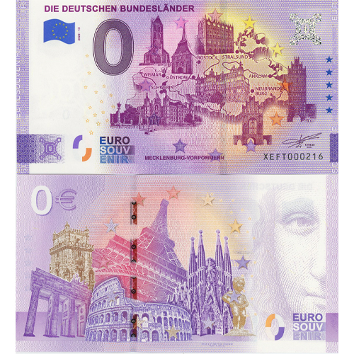 0 euro suvenír 2020/13 Nemecko UNC Mecklenburg Vorpommern (ND)