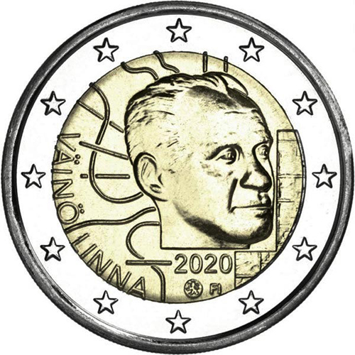 2 euro 2020 Fínsko cc.UNC Vaino Linna