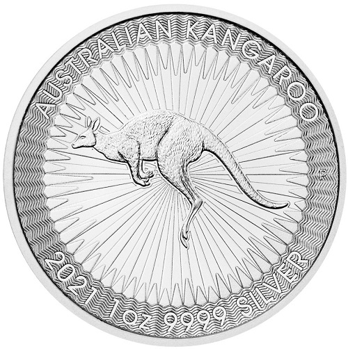 Dollar 2021 Austrália BU 1 Oz Ag, Australian Kangaroo