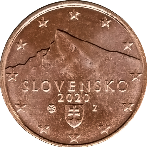 5 cent 2020 Slovensko ob.UNC