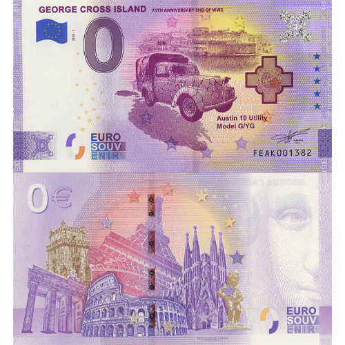 0 euro suvenír 2020/1 Malta UNC George Cross Island (ND)