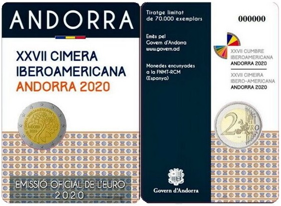 2 euro 2020 Andorra cc.BU karty, Iberoamerický samit