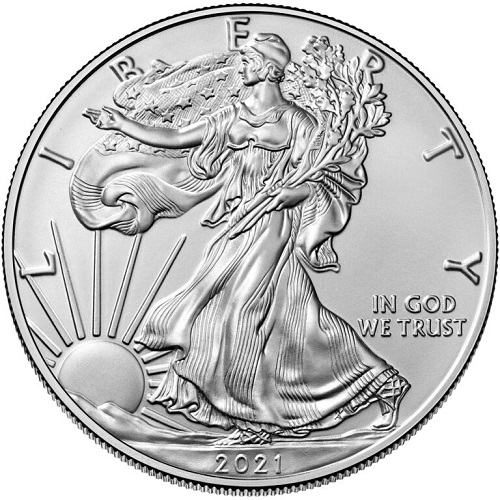 Dollar 2021 USA UNC 1 Oz Ag American Eagle (V:6:1)
