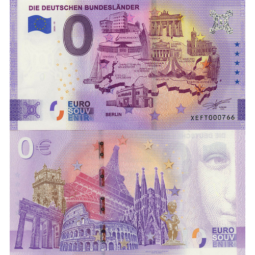 0 euro suvenír 2020/15 Nemecko UNC Die Deutschen Bunderslander - Berlin (ND)
