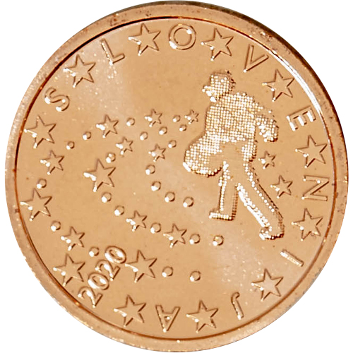 5 cent 2020 Slovinsko ob. UNC