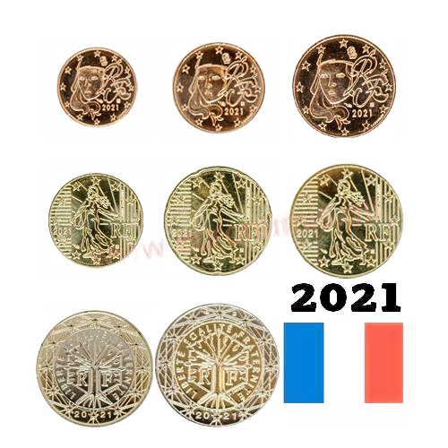 SET 2021 Francúzsko UNC (3,88€)