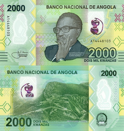2000 Kwanzas 2020 Angola UNC séria A