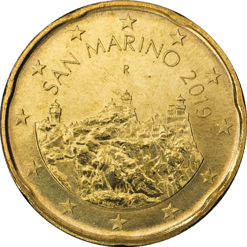 20 cent 2019 San Marino ob.UNC