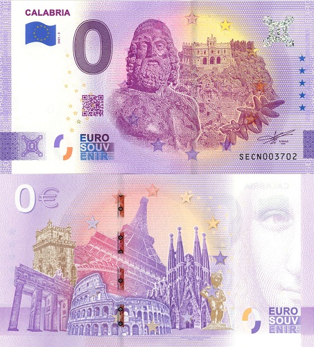 0 euro suvenír 2021/3 Taliansko UNC Calabria (ND)