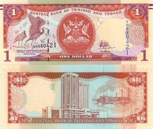 1 Dollar 2017 Trinidad a Tobago UNC séria SH