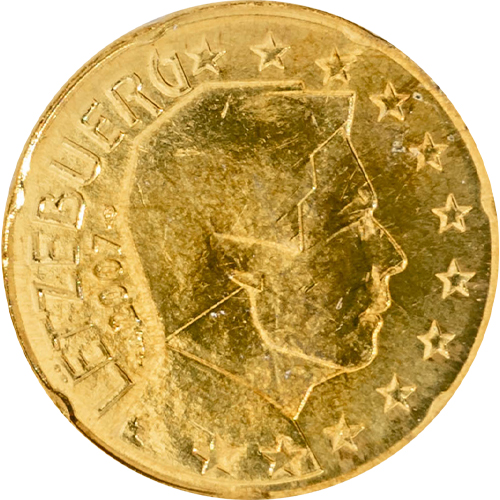20 cent 2007 Luxembursko ob.UNC