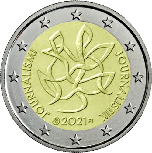 2 euro 2021 Fínsko cc.UNC žurnalistika 