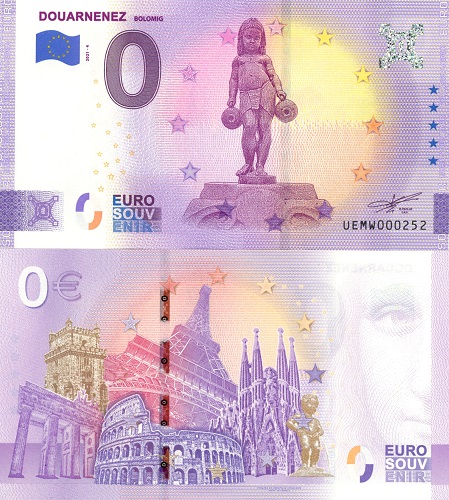 0 euro suvenír 2021/4 Francúzsko UNC Douarnenez Bolomig (ND)