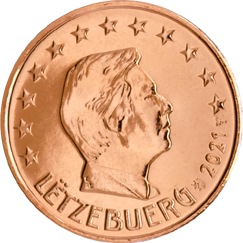 5 cent 2021 Luxembursko ob.UNC