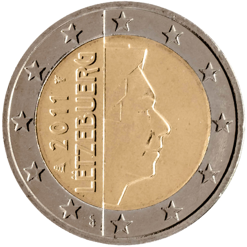 2 euro 2011 Luxembursko ob.UNC