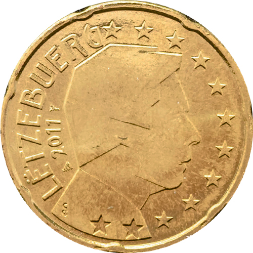 20 cent 2011 Luxembursko ob.UNC