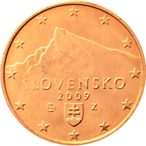 2 cent 2009 Slovensko ob.UNC