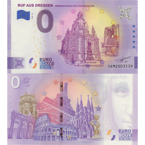 0 euro suvenír 2021/39 Nemecko UNC Ruf Aus Dresden (ND)