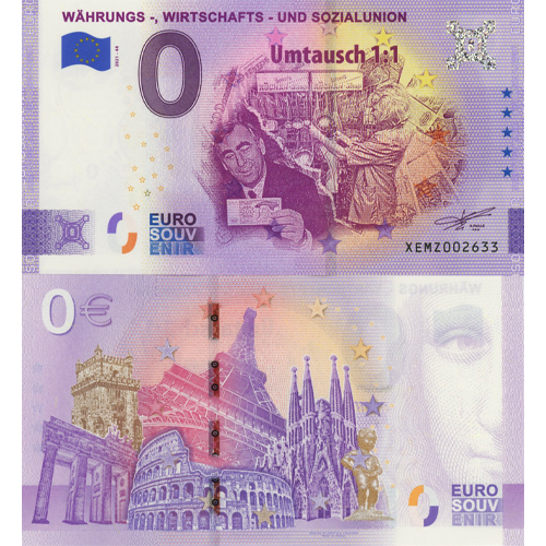 0 euro suvenír 2021/44 Nemecko UNC Wahrungs-Wirtschafts-Und Sozialunion (ND)