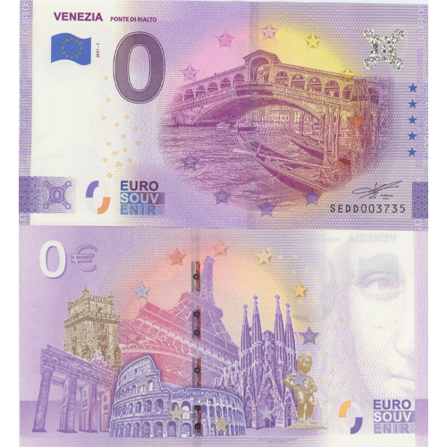 0 euro suvenír 2021/1 Taliansko UNC Venezia (ND)