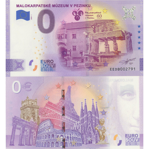 0 euro suvenír 2020/1 Slovensko UNC Malokarpatské Múzeum (ND)