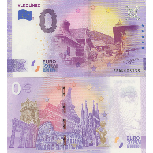 0 euro suvenír 2021/1 Slovensko UNC Vlkolínec (ND)