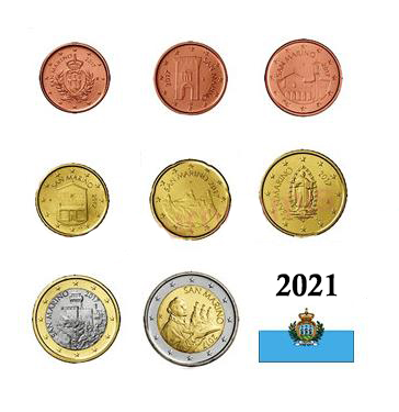 SET 2021 San Marino UNC (3,88€)