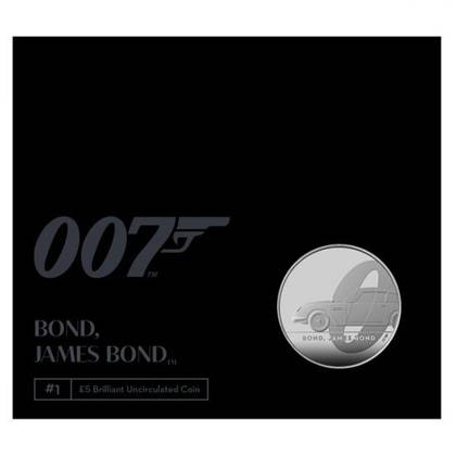 5 Pounds 2020 Anglicko BU karta James Bond 007