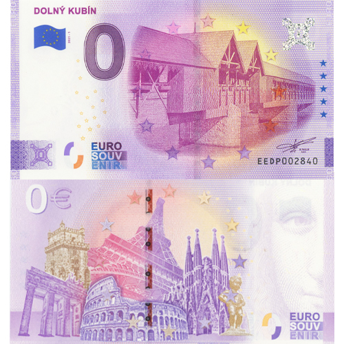 0 euro suvenír 2021/1 Slovensko UNC Dolný Kubín (ND)