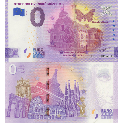 0 euro suvenír 2021/2 Slovensko UNC Stredoslovenské múzeum (ND)