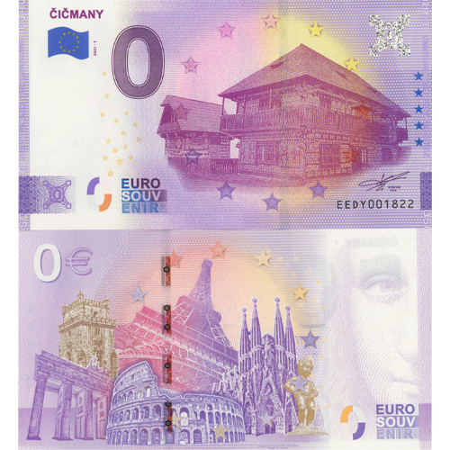 0 euro suvenír 2021/1 Slovensko UNC Čicmany (ND)