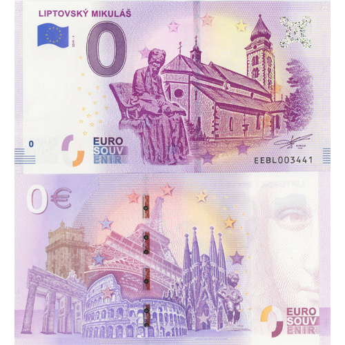 0 euro suvenír 2019/1 Slovensko UNC Liptovský Mikuláš