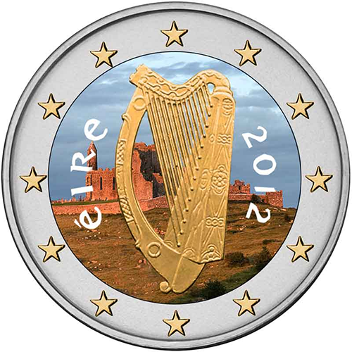 2 euro 2012 Írsko ob.UNC farbená
