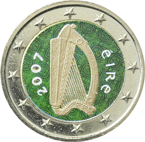 2 euro 2007 Írsko ob.UNC farbená