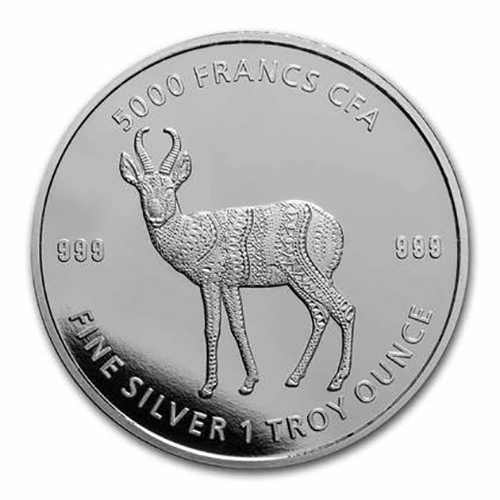 5000 Francs 2021 Čad BU Antelope Mandala (V:5:1)