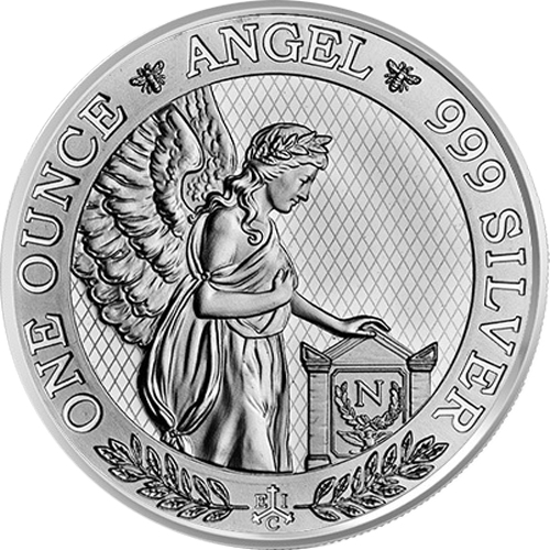 One Pound 2021 Svätá Helena BU 1 Oz Ag Napoleon Angel 