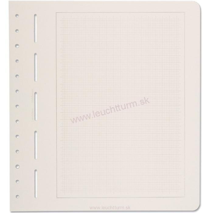 Albumové listy LEUCHTTURM PRIMUS A listy, svetlo šedý s mriežkou (PRIMUSA)