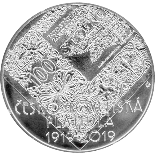 500 korún 2019 Česko BK, Československé platidlá