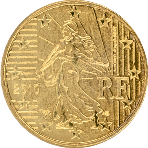 10 cent 2010 Francúzsko ob.UNC